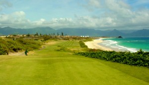 The 13th Hole at the Kaneohe Klipper Golf Course